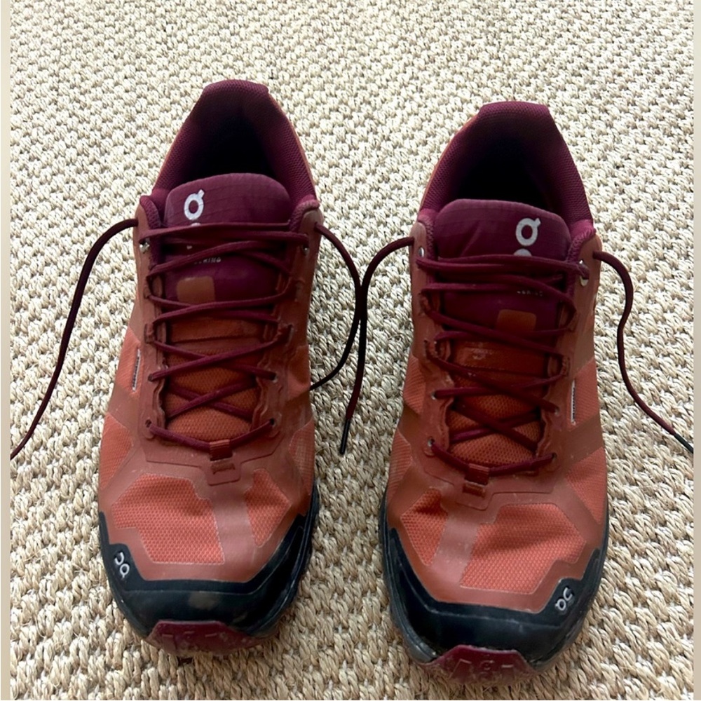 On Cloud Burgundy Trail Shoes